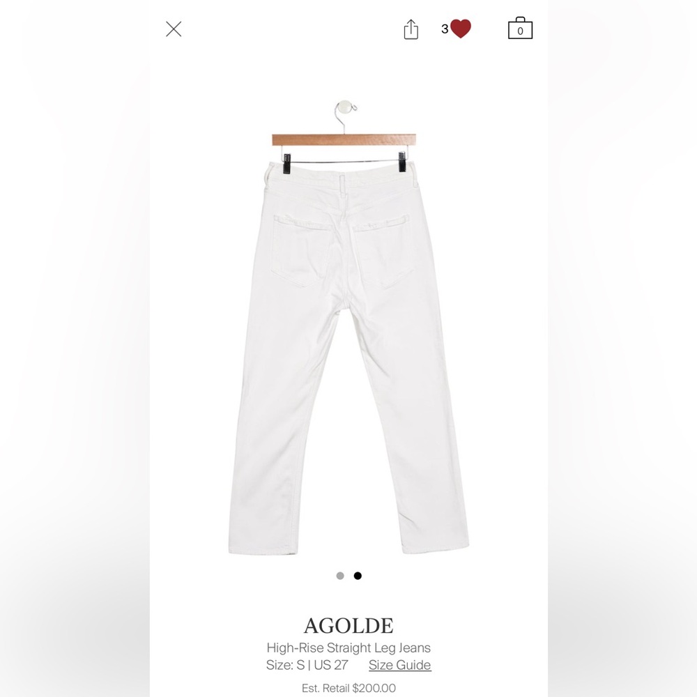 White Jeans Agolde